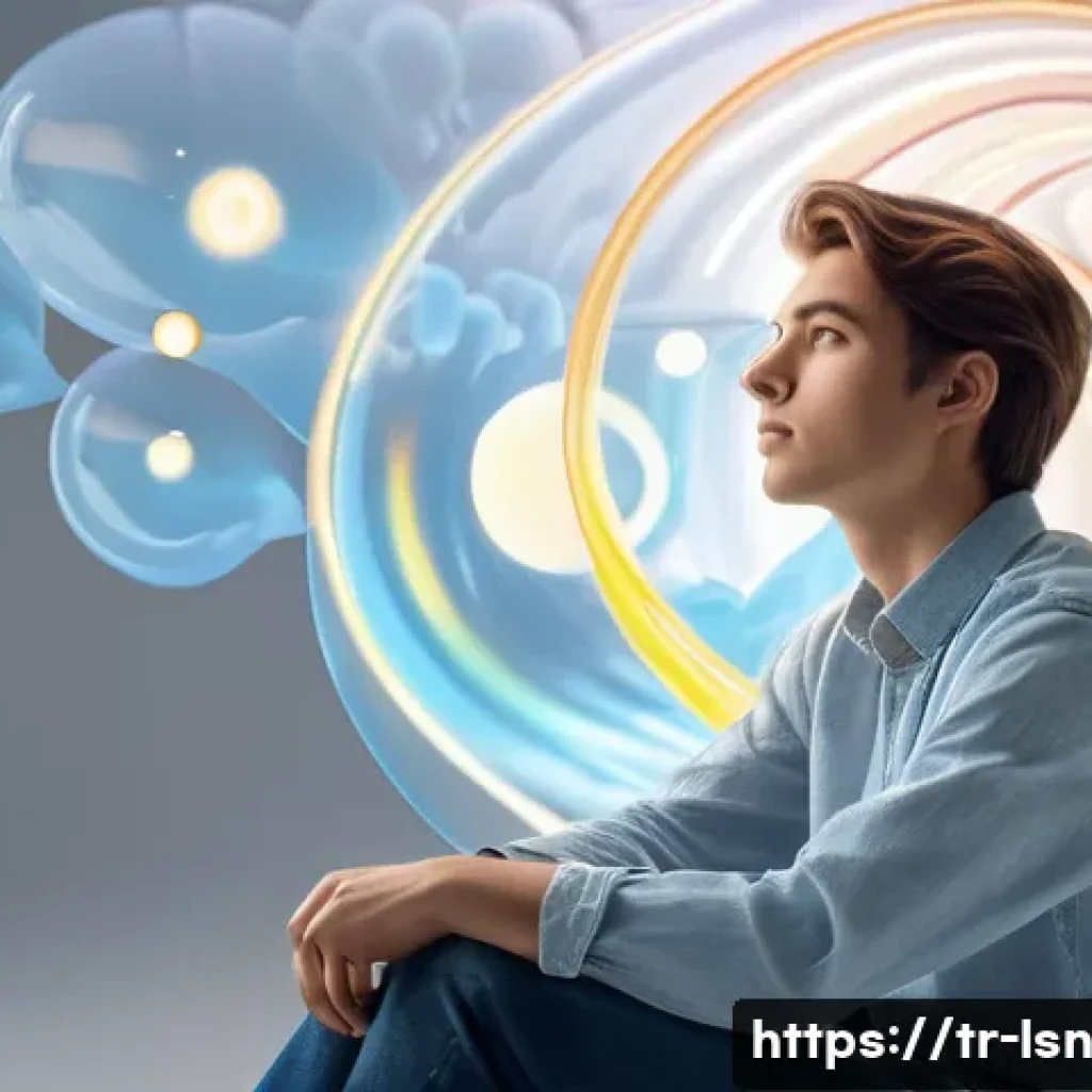 효과적인 메타인지 활용법 - **Prompt for "Self-Awareness: Thinking about Thinking"**:
    "A serene, thoughtful young adult, gen...